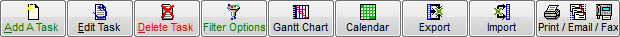 Task List Button Bar